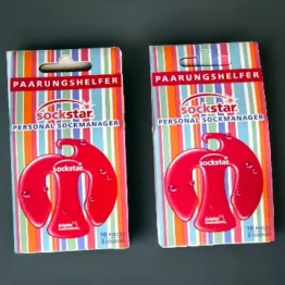 Sockstar 20 Sockenclips -2 Packs Colours & Stripes – 2 Pastellfarben