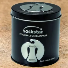 Sockstar 20 Sockenclips in Geschenkbox: Black & White Edition