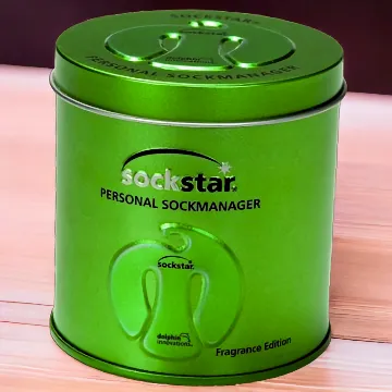 sockstar 20 Sockenclips Premium GeschenkBox: Metallic Green Edition