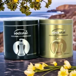 Sockstar 40 Sockenclips Geschenkbox: Black & White und Gold Edition