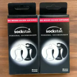 Sockstar 40 Sockenclips in der Schwarz & Weiß Version
