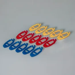 SUPI 15 Sockenklammern rot, blau, gelb – Ordnung für deine Socken